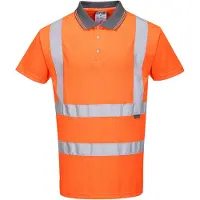 Portwest Polo Haute Visibilité Ris Couleur : Orange Taille 4xl -