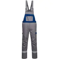 Portwest Cotte à Bretelles Bizflame Ultra Bicolore Couleur : Bleu Royal Taille L -