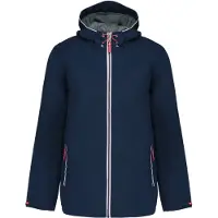 Kariban Veste imperméable pour hommes Veste de pluie respirante Veste coupe-vent, Taille:S, Couleur:Bleu marine
