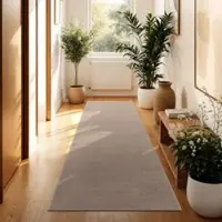 Tapis.fr Tapis Calissa taupe 80x300 cm