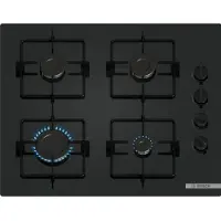 Bosch Table de cuisson à gaz - Série 2 - 4 foyers - 52 x 59 x 5,4 cm - POP6B6K30 - Noir