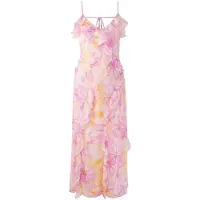 Trendyol Robe jaune clair / rose