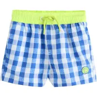 Next Shorts de bain bleu foncé / bleu chiné / vert fluo / blanc