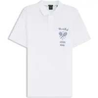 BOSS pour homme. 50559753 Polo Member Mesh blanc (M), Casuel, Maille, Manche courte