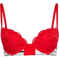 GUESS Soutien-gorge 'BELLE' gris clair / rouge / noir / blanc