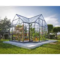 Palram Serre de jardin 10.1m² gris - - 702422 - victory orangery