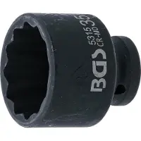Bgs -5315 Douille de force Actionnement dodécagonal Carré intérieur 12,5 mm (1/2") SW 35 mm