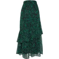 Trendyol Jupe vert / vert foncé / noir
