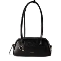 Coccinelle sac à main pour femme en cuir noir