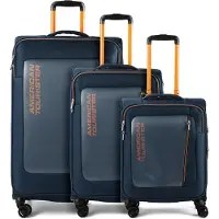American Tourister trolley Aktivus 3 PC Set A Dark Navy / Radiant Orange bleu marine 79cm