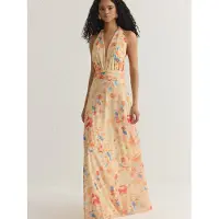 Trendyol Robe de soirée saphir / orange / rose / poudre