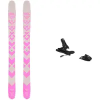Black Crows - Packs (skis + fix) - Skis Freeride Big Mountain - Pack Anima Birdie 2024 pour Femme - Rose