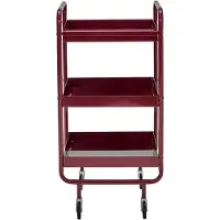House Doctor Chariot À Roulettes | Métal Bordeaux | 208580321