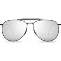 Thom Browne Tb015ltdblkgr Sunglasses Argenté