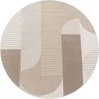 Tapis.fr Tapis d'intérieur & extérieur Cotara beige 200 cm rond