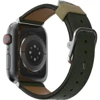 Otterbox Symmetry Cactus Leather Watch Band pour Apple Watch 9/8/7 45mm (Cuir végétalien), Sangles de montre, Vert