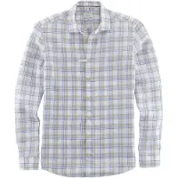 Olymp Homme OLYMP Level Five Smart Casual Body Fit Chemise en lin bleu, A carreaux