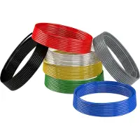 RIEGLER Tuyau en polyéthylène, diamètre 12 x 1,5 mm, jaune, rouleau de 25 m