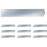 Relaxdays Bordure de pelouse , lot de 10, H x L : 18 x 100 cm, acier, bordure de parterre flexible, bordure pour parterres et pelouse, argent