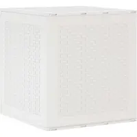 vidaXL Boîte de rangement avec stockage Blanc 55 x 53 x 57 cm Polypropylène