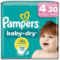 Pampers Baby-Dry (Taille 4, Pack mensuel, 30 pcs)