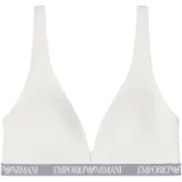 Emporio Armani pour femme. EW000436_AF19026 Soutien-gorge à bandeau avec logo blanc (L), Homewear, Coton