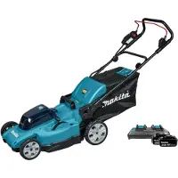 Makita Tondeuse à batterie 36 LXT (2x5,0 Ah) 48 cm chargeur DC18RD - DLM480PT2