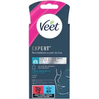Veet Expert Bandes d'épilation du visage pour peau sensible, 20 pièces