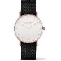 Paul Hewitt Montre - - PH-SA-R-ST-W-21M - Ø 39 mm - Noir/Rose - Bracelet en Nylon