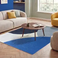 FRAAI Tapis géométrique – Swing Circles Bleu | 160x230cm | Bleu | Rectangulaire | Tapis