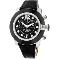 Glam Rock Montre Femme - - GR32118 - Cuir - Noir - Ø 44 mm - Étanchéité 10 Atm