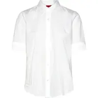 HUGO The Summer Short Sleeve Shirt Blanc 40 Femme