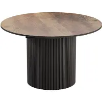 Vicco Table de salle à manger Calero Chêne rustique/Noir 120-200 x 60 cm extensible, Model 58426