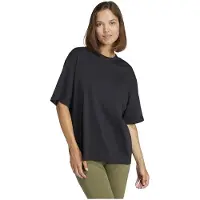 Adidas Essentials Contemporary Logo Boyfriend Short Sleeve T-shirt Noir XL Femme