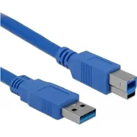 DeLOCK Câble USB A vers USB B - 1,8 mètre - Bleu -