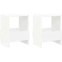 vidaXL Étagère de rangement, 2 pièces, blanche, 35 x 30 x 45 cm