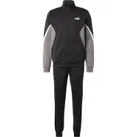 Puma Survêtement 'ESS' gris / noir / blanc