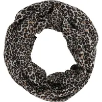 Codello Écharpe tube cognac / noir / blanc