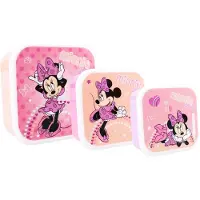 Disney Minnie Mäuse Snackbox (3in1) - Fresh Bites, Lunch box, Multicolore