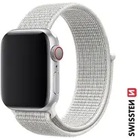 Swissten - Apple Watch en nylon Velcro 38-41 mm (blanc)
