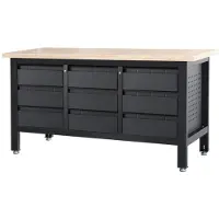 Feistos Équipement d'atelier Heros 4 : établi avec tiroirs, 170 cm