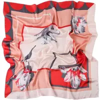 Alberto Cabale Écharpe 'Springflower Zoé' rouge
