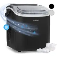 Klarstein Machine a Glacons pour la Maison, Capacité de 1,3L, Fabrique Rapidement Jusqu'à 12kg de Glacons, Machine a Glaces Petits et Grands Glaçons en Forme de Balles, Autonettoyante, Ice Maker