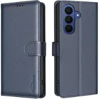 Binfen Color Galaxy S26+ Plus - BINFEN Leder Etui Hülle mit RFID Blocker (Samsung Galaxy S26+), Coque pour téléphone portable, Bleu