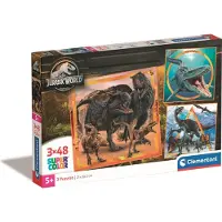 Clementoni Puzzle CLE 3x48 SuperKolor Jurassic World 25314