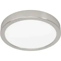 Eglo connect.z Plafonnier LED pour salle de bain compatible domotique Fueva 6 ampoules, 39 x 39 cm, ZigBee, application etvocale Alexa, couleur de lumière, intensité réglable, plafonnier, IP44