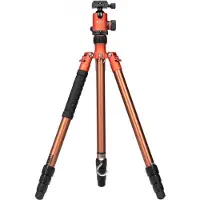 Fotopro Tripod Tripod X-go Predator with ball head FPH-62Q - orange brown (Métal), Trépied, Orange, Marron