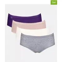 Sloggi Culotte gris chiné / violet clair / rose / blanc