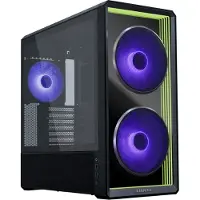 Lian Li LANCOOL 217 INF Boîtier PC, tour midi, verre trempé, éclairage RGB - noir