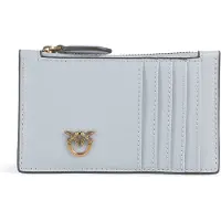 Pinko Cuir porte-cartes Airone Cardholder Azzurro Celeste bleu clair